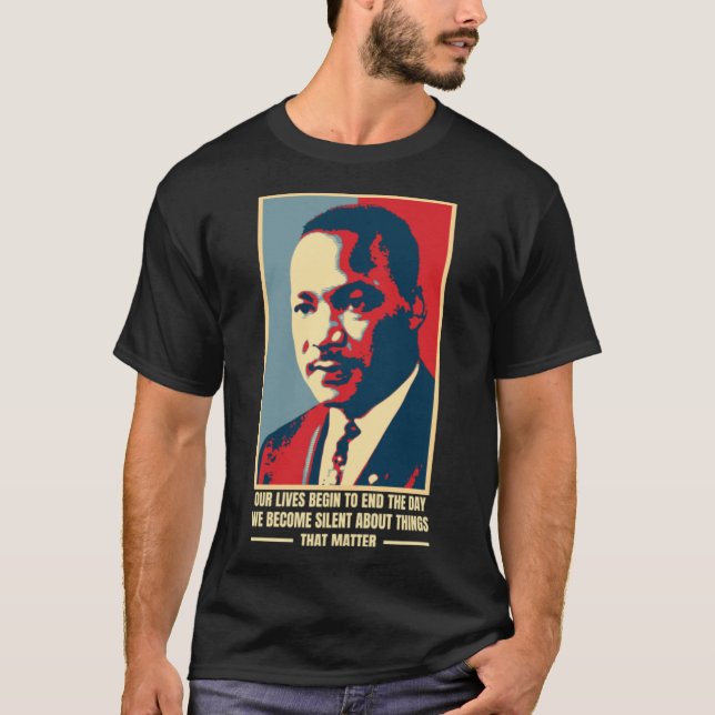 Camiseta Martin Luther King - Mês da História Negra (Frente)