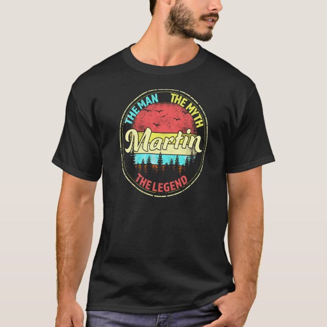Camiseta Martin O Homem O Mito Os Homens Da Lenda Personali (Frente)