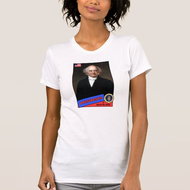 Camiseta Martin Van Buren Baseball Card (Frente)
