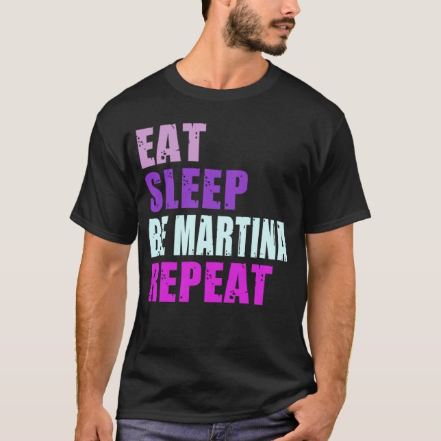 Camiseta Martina Coma Dormir Repita Martina (Frente)