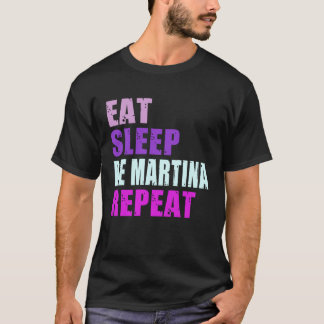 Camiseta Martina Eat Sleep Be Repeat Martina