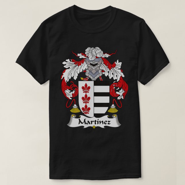 Camiseta Martinez Coat of Arms  Family Crest  (Frente do Design)