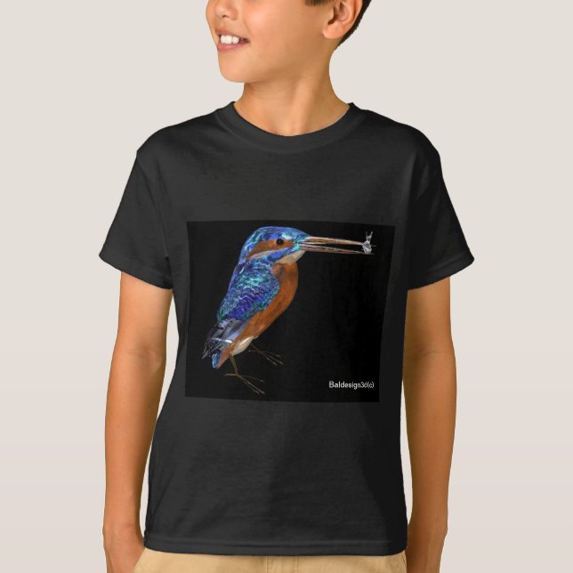 Camiseta MARTINHO PESCATORE, azul elétrico, preto (Frente)