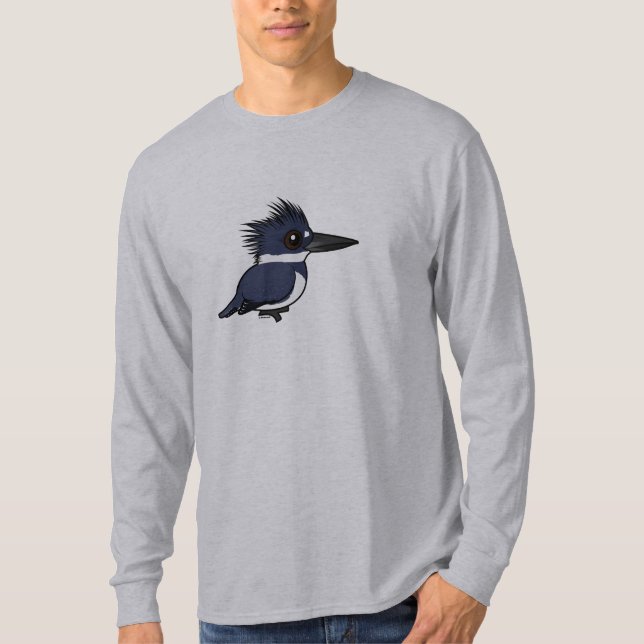 Camiseta Martinho pescatore cercado de Birdorable (homem) (Frente)