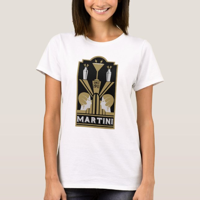 Camiseta Martini Art Deco Art (Frente)