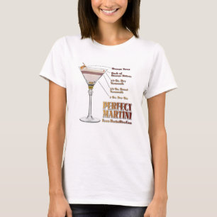 Camiseta Martini Cocktail Perfeito Recebe Vestuário De Arte