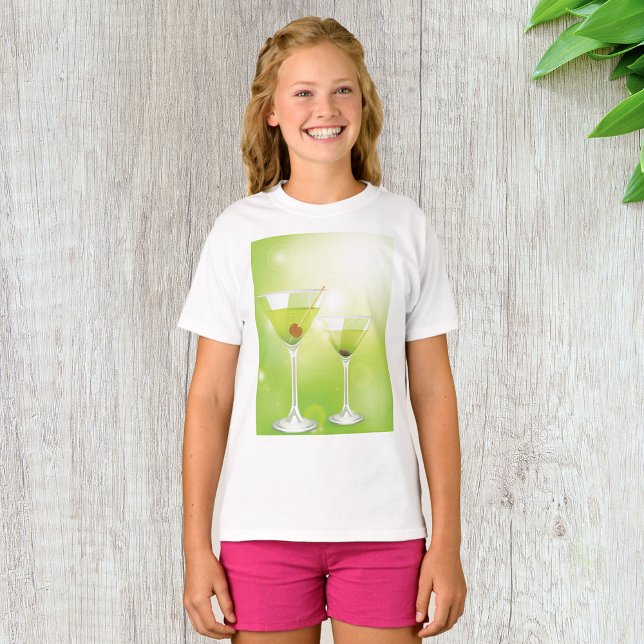 Camiseta Martini Cocktails Girls T-shirt (Criador carregado)