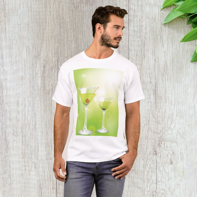 Camiseta Martini Cocktails Mens T-Shirt (Criador carregado)