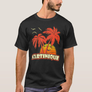 Camiseta Martinica Summer Palm Trees 80s Beach Sunset