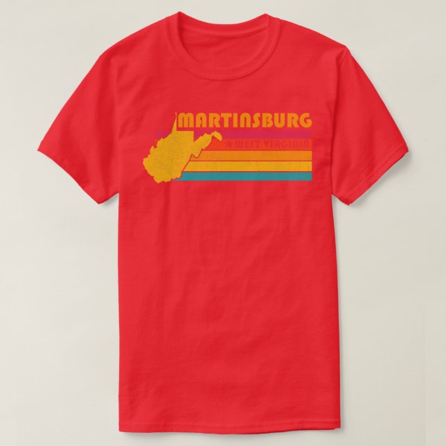 Camiseta Martinsburg West Virginia Vintage - Alma em Desten (Frente do Design)