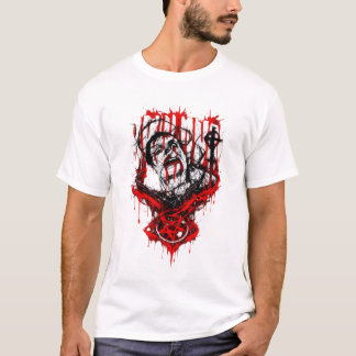 Camiseta Mártir Carmesim – Design de Metal Gothic Horror