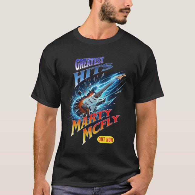 CAMISETA MARTY MCFLY GREATEST HITS (Frente)