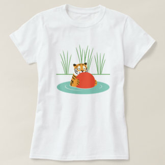 Camiseta Maruay, o Tigre Resgatado no lago com Ball