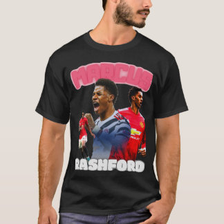Camiseta Marus Rashford Bootleg/Vintage Futebol/Teto de Fut