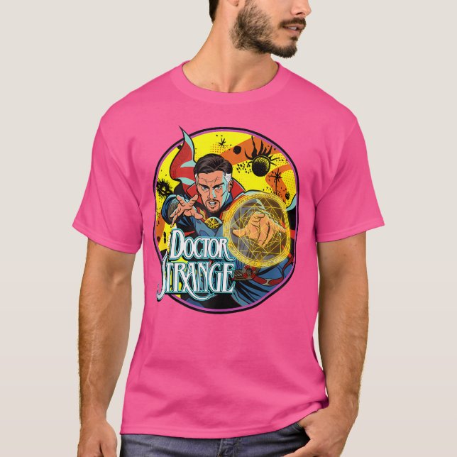 Camiseta Marvel Doutor Estranho Multiverso Da Loucura Retro (Frente)