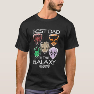 Camiseta Marvel Guardiães da Galáxia Melhor Pai Padre D