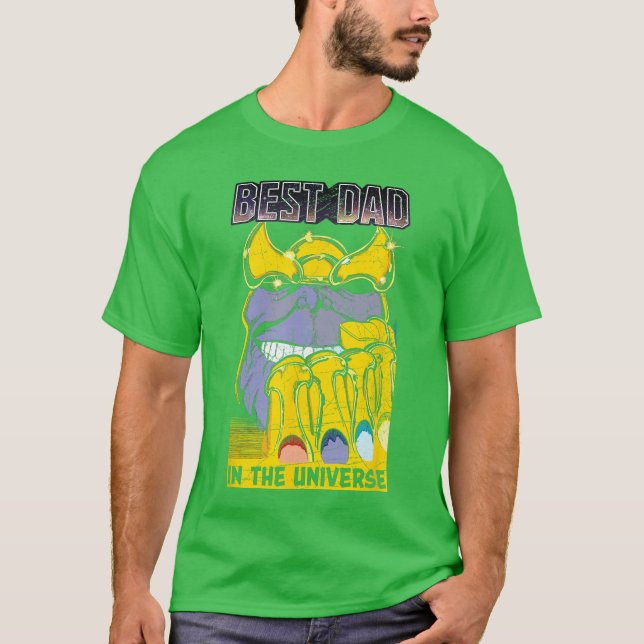 Camiseta Marvel Melhor Pai Do Universo Comic Dia D (Frente)