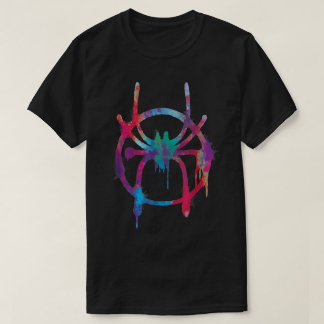 Camiseta Marvel Spider Man Into The Spider-Verse Rainbow Ic (Frente do Design)