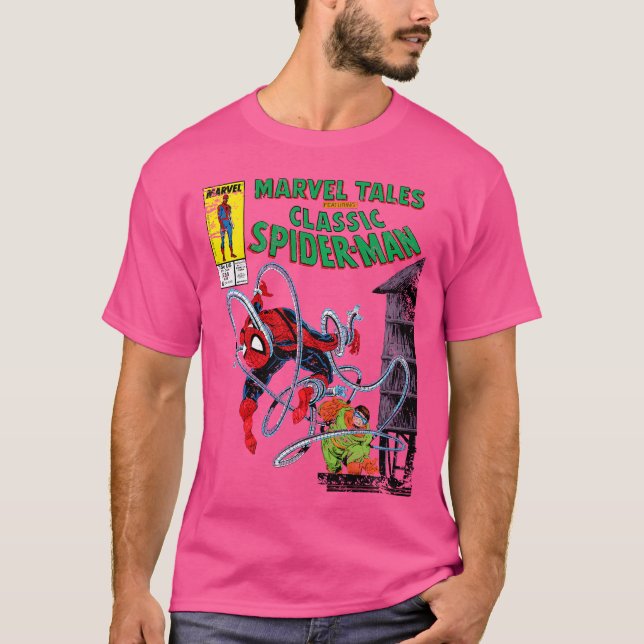 Camiseta Marvel Spider Man Vs. Doutor Octopus Retro Comic (Frente)