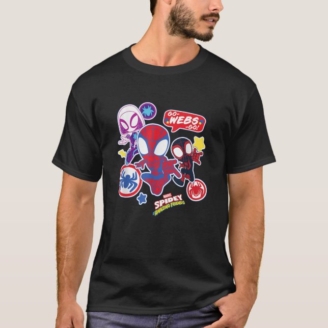 Camiseta Marvel Spidey E Sua Equipe Incrível De Amigos Spid (Frente)