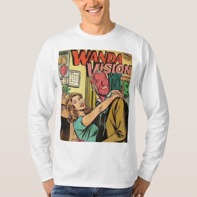 Camiseta Marvel Wanda visão unisex (Frente)