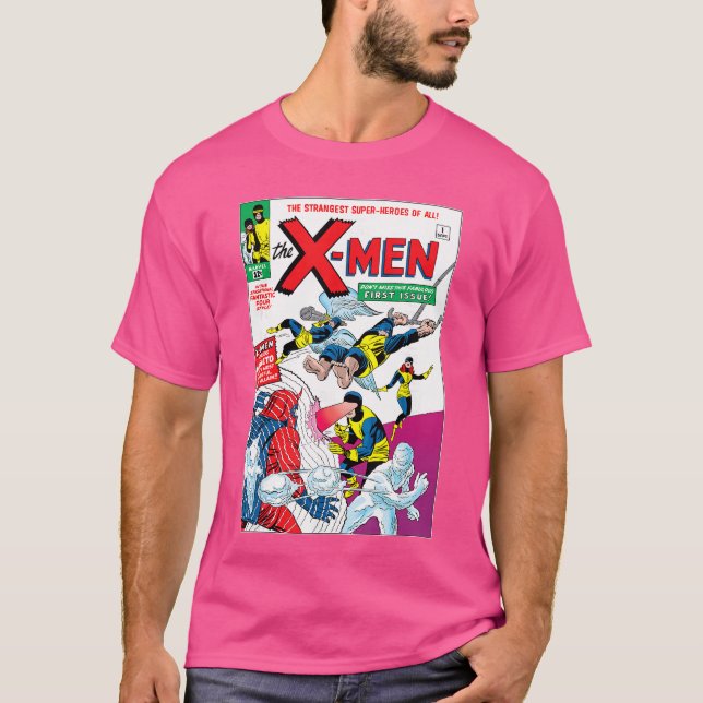 Camiseta Marvel XMen First Comic Book Appearance Cover Vint (Frente)