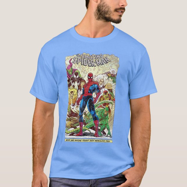Camiseta Marvelhe Amazing SpiderMan Comic PremiumriBlend fu (Frente)