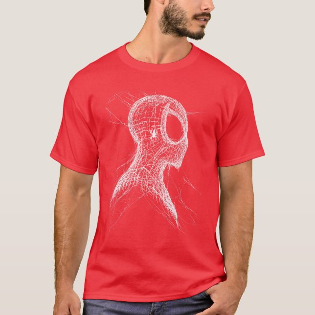 Camiseta Marvelhe Amazing SpiderMan Web Silhouette Comic Co (Frente)