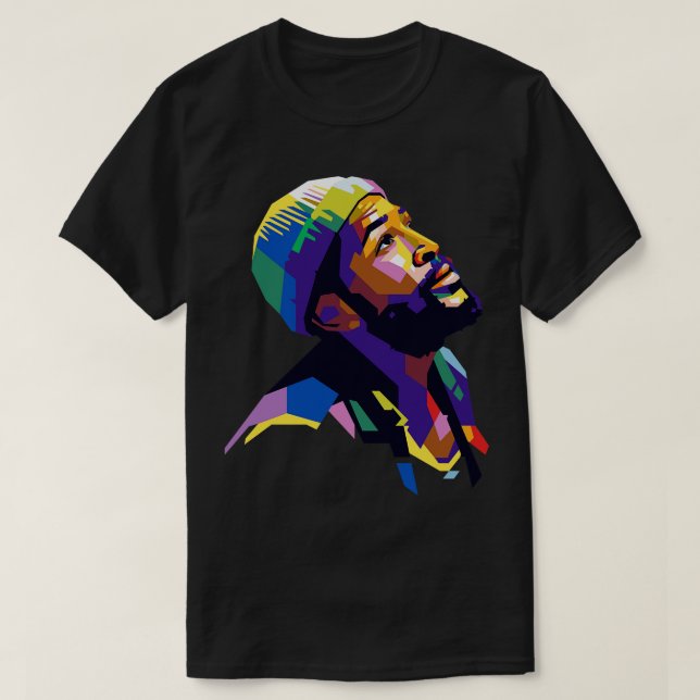 Camiseta Marvin Gaye Baseball TShirt (Frente do Design)