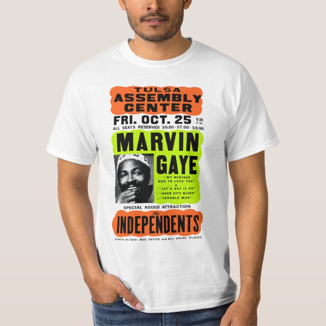 Camiseta marvin gaye Concert (Frente)