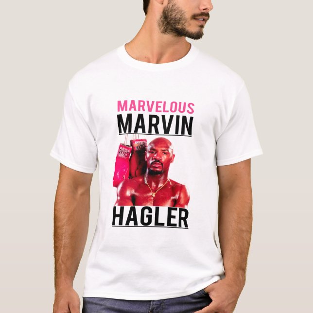 Camiseta marvin hagler boxe maravilhosa T-Shirt (Frente)