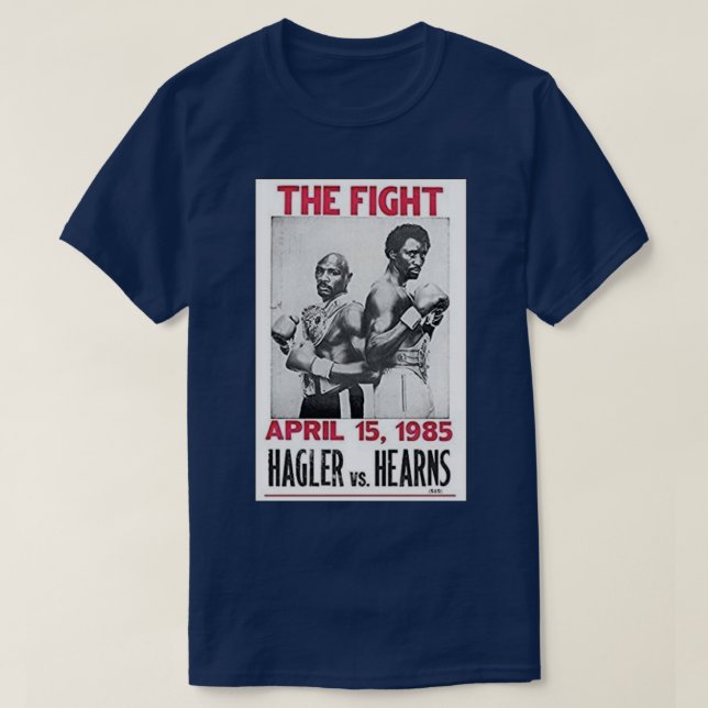 Camiseta Marvin Hagler vs Tommy Hearns (Frente do Design)