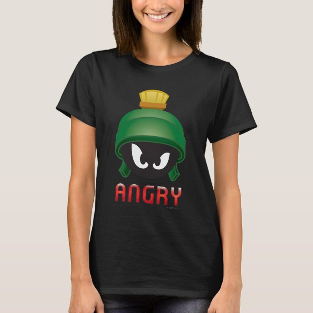 Camiseta MARVIN, O Emoji Irritado MARTIAN™ (Frente)