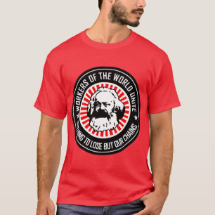CAMISETA MARX TRABALHADORES DO MUNDO UNI-VOS