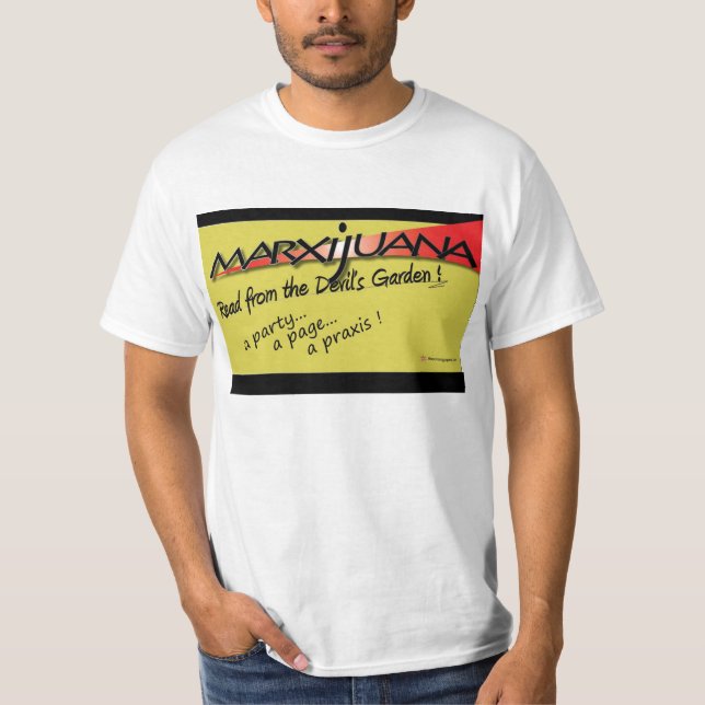 Camiseta Marxijuana: Lido do jardim do diabo! (Frente)