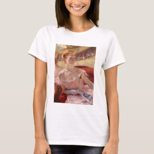 Camiseta Mary Cassatt - Mulher com Colar Pérola em um Logot