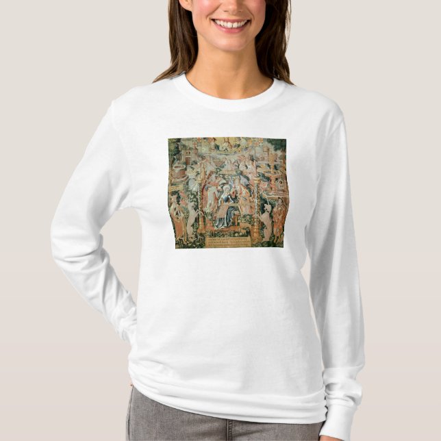Camiseta Mary no templo, cenas da vida do (Frente)