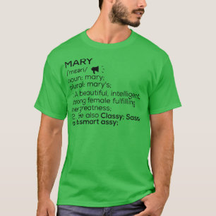 Camiseta Mary Nome Definição Mary Nome feminino