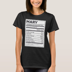 Camiseta Mary Nutrition Information Problem Solving Duro W