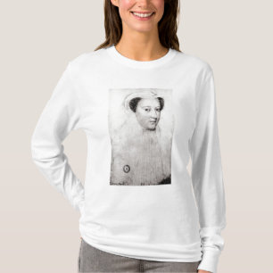 Camiseta Mary, rainha de escocês na lamentação branca, 1