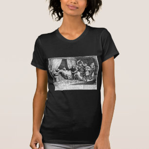Camiseta Mary Toft, dando aparentemente o nascimento aos