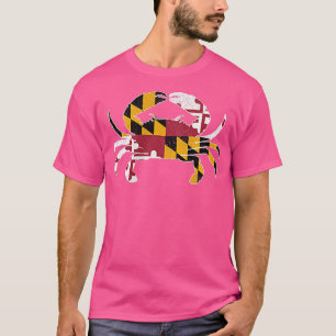 Camiseta Maryland Blue Crab Vintage Crabbing Maryland Flag