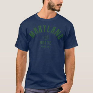 Camiseta Maryland Bride Bachelorette para o noivo Weddi