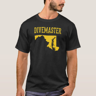 Camiseta Maryland Divemaster Scuba Diving Instrutor Dive F