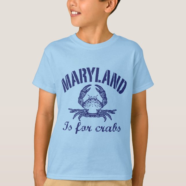Camiseta Maryland É Para Caranguejos (Frente)
