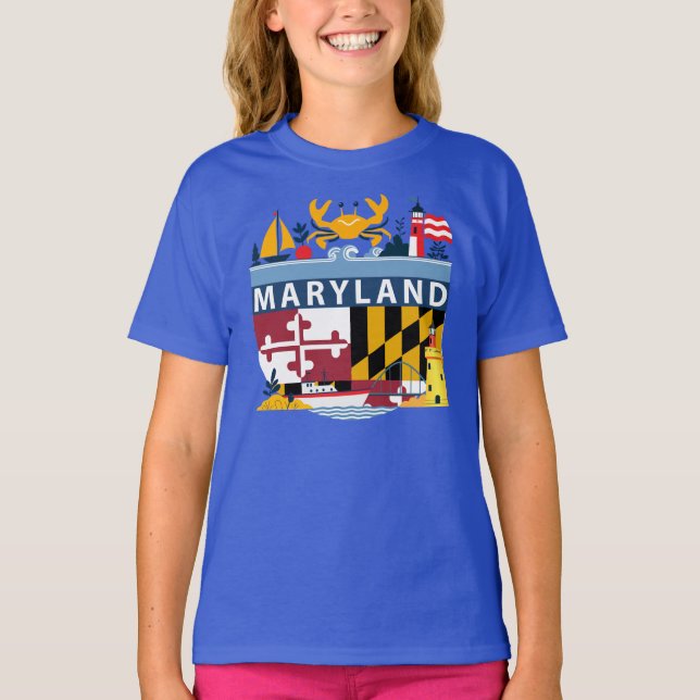 Camiseta Maryland, EUA (Frente)
