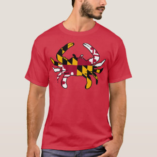 Camiseta Maryland Flag Chesapeake Bay Blue Crab