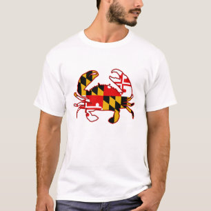 Camiseta Maryland Flag Crab