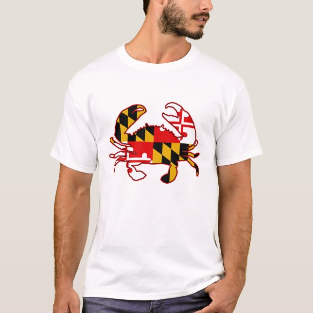 Camiseta Maryland Flag Crab (Frente)