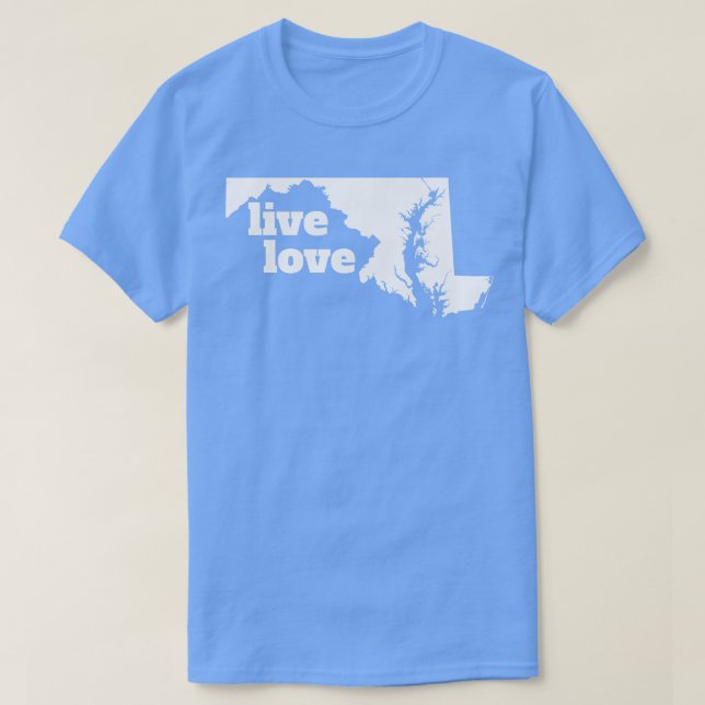 Camiseta Maryland Live Love Maryland (Frente do Design)